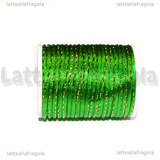 4 Metri (1 spoletta) di Cordino Poliestere Verde e Oro 1.5mm