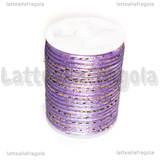 4 Metri (1 spoletta) di Cordino Polietere Lilla e Oro 1.5mm