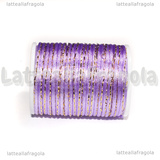 4 Metri (1 spoletta) di Cordino Poliestere Lilla e Oro 1.5mm