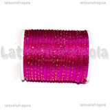 4 Metri (1 spoletta) di Cordino Poliestere Rosa Scuro e Oro 1.5mm