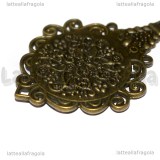 Ciondolo Specchio in metallo color bronzo 67x35mm