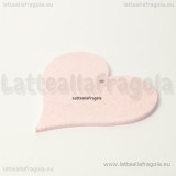 Ciondolo cuore in legno Rosa 43x40mm