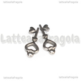 Ciondolo Chiave in Acciaio Inox 20x8x2mm