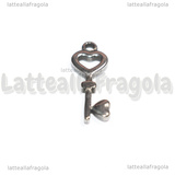 Ciondolo Chiave in Acciaio Inox 20x8x2mm