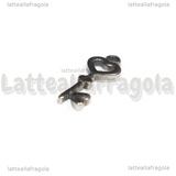 Ciondolo Chiave in Acciaio Inox 20x8x2mm