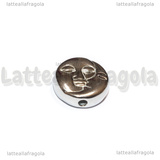 Spaziatore Sole Luna in Acciaio Inox 13x5mm