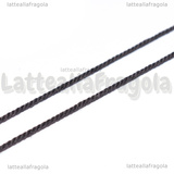 1Metro di Cordino in Cotone Teesta di Moro 1mm