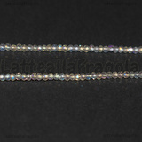 Rondelle mezzocristallo sfaccettato Cristal AB 2x1.5mm filo 37cm