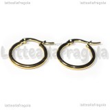 Creole in Acciaio Inox Dorato 20x18mm
