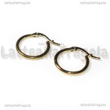 Creole in Acciaio Inox Dorato 20x18mm