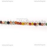 Perle in Agata colori misti 2mm filo 40.5cm