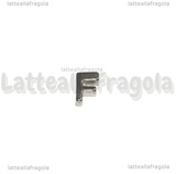 Spaziatore Lettera F in Acciaio Inox 9.5x6.5x3mm