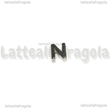 Spaziatore Lettera N in Acciaio Inox 9.5x7.5x3mm