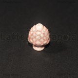 Pigna in Ceramica Rosa con foro passante 19x14mm
