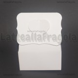 Scatola in Cartone Bianco con Cuore 10.8x7.8x4.2cm