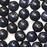 3 Perle in Avventurina Blu 10mm