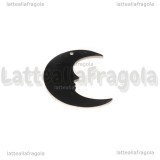 Ciondolo Luna in Acciaio Inox 24x19.5mm