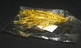 100 Chiodi o Spilli con asola in metallo dorati 26mm