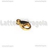 Gancio in Acciaio Gold Plated 9mm