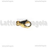 Gancio in Acciaio Gold Plated 13mm