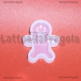  Stampo Gingerbread in silicone lucido 22x28mm